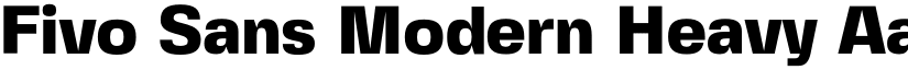 Fivo Sans Modern Heavy font