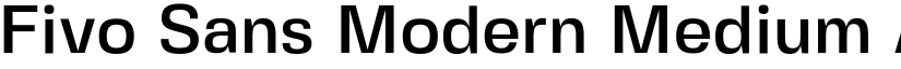 Fivo Sans Modern Medium font