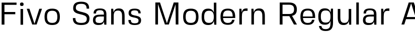 Fivo Sans Modern Regular font