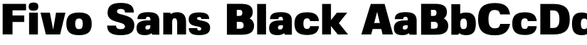 Fivo Sans Black font