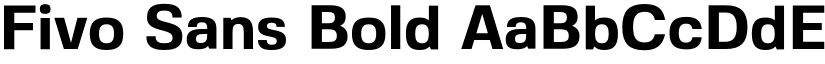 Fivo Sans Bold font