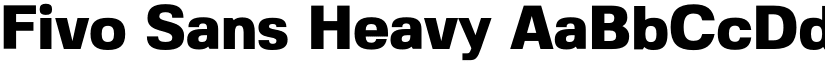 Fivo Sans Heavy font