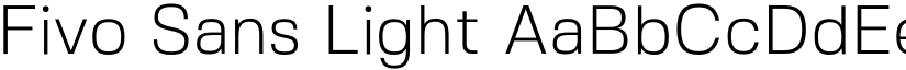 Fivo Sans Light font