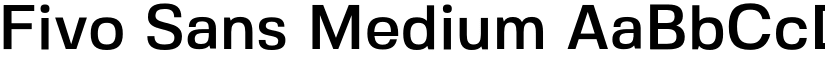 Fivo Sans Medium font