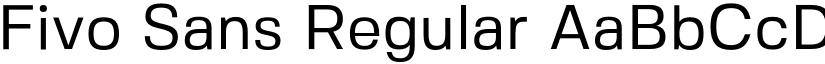 Fivo Sans Regular font