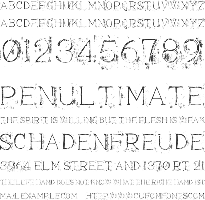 Appendix 3 font preview