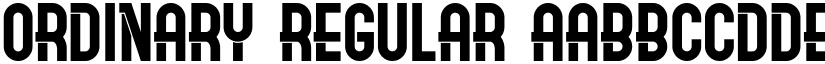 Ordinary Regular font