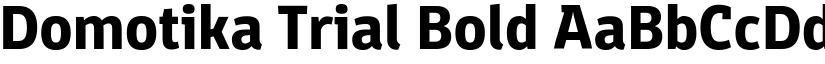 Domotika Trial Bold font