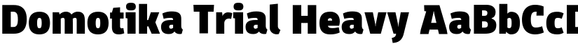 Domotika Trial Heavy font