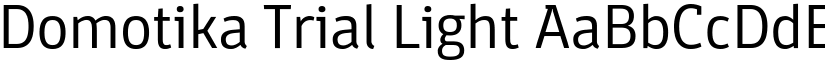Domotika Trial Light font