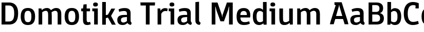 Domotika Trial Medium font