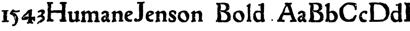 1543HumaneJenson Bold font