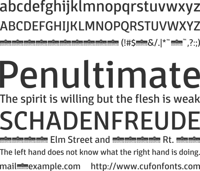 Domotika Trial font preview