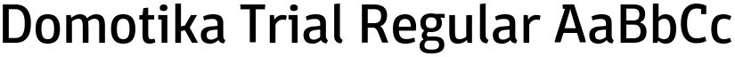 Domotika Trial Regular font