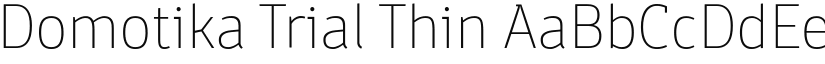 Domotika Trial Thin font