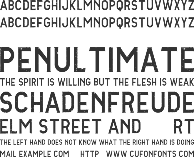 Vtks Sucess font preview