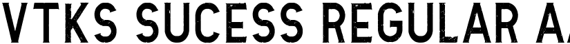Vtks Sucess Regular font