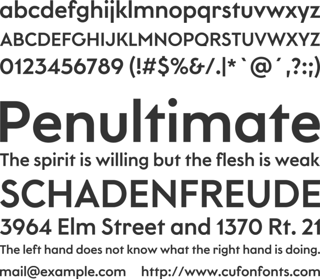 LitSans font preview