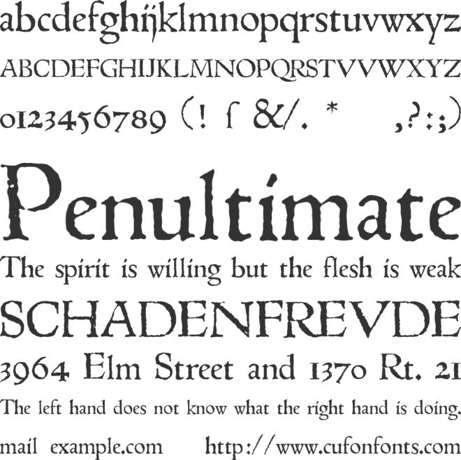 1543 Humane Jenson font preview