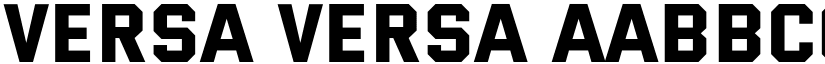 Versa Versa font