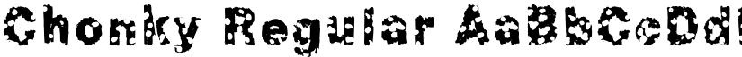 Chonky Regular font
