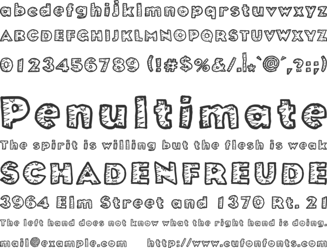 MuchoFiesta font preview