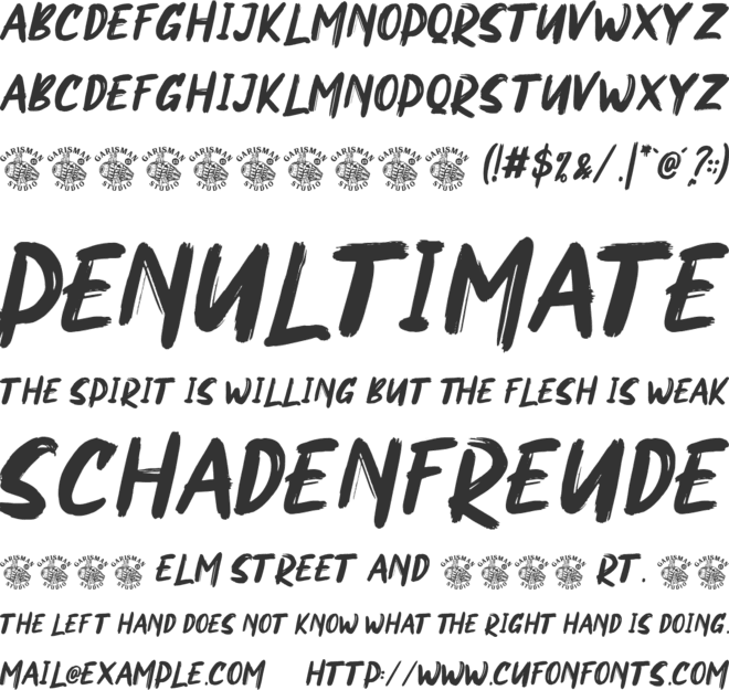 NORTHEN font preview