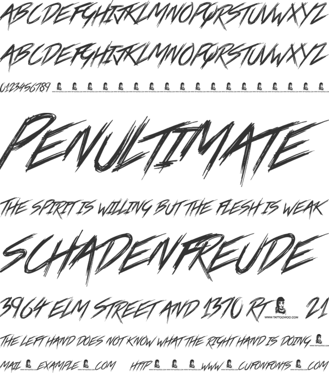 Crazy Metro font preview