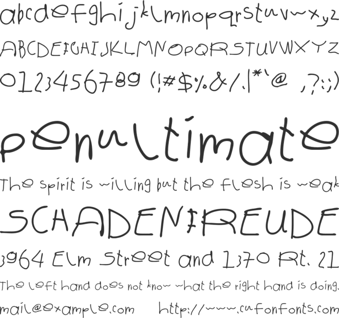 first grade lili font preview