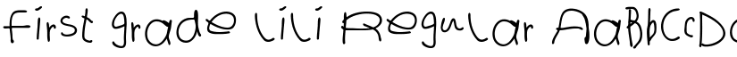 first grade lili Regular font