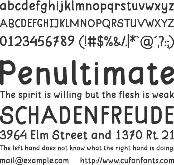 Mungkin font preview