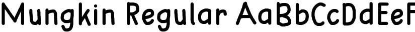 Mungkin Regular font