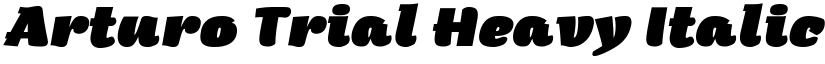 Arturo Trial Heavy Italic font