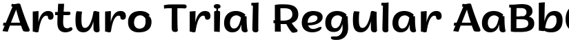 Arturo Trial Regular font