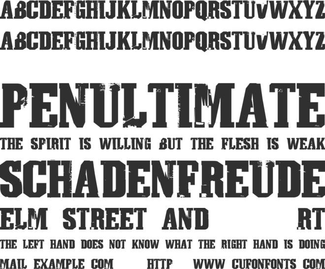 Athletic Town font preview