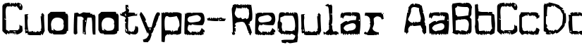 Cuomotype-Regular font