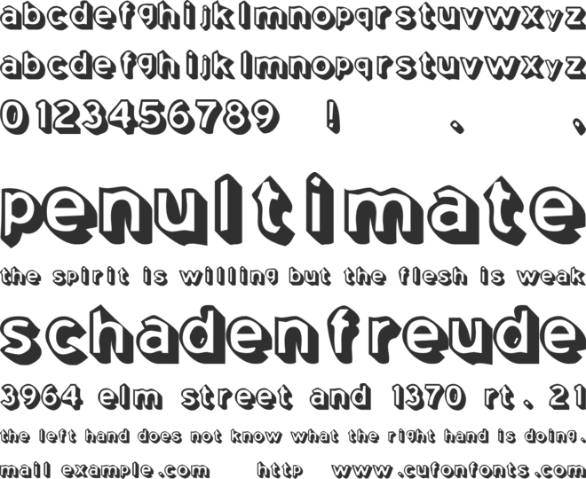 Coming Soon font preview