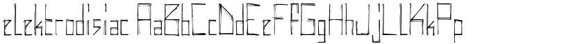 elektrodisiac font