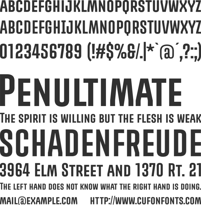 PROMOVA font preview