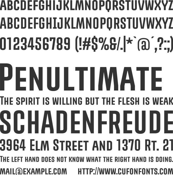 PROMOVA font preview