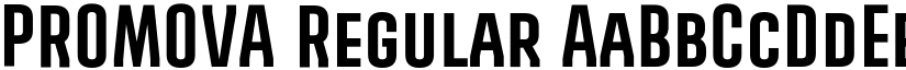 PROMOVA Regular font