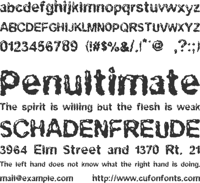 Ruohomatto Sans font preview