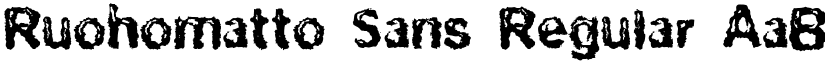 Ruohomatto Sans font download