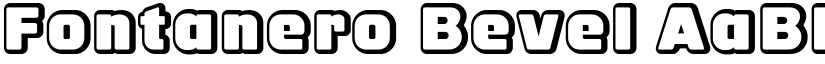 Fontanero Bevel font