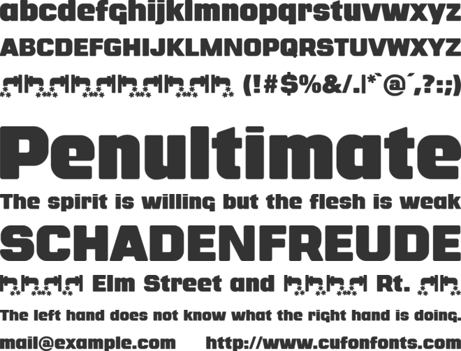 Fontanero font preview