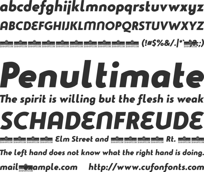 Studio Gothic Trial font preview