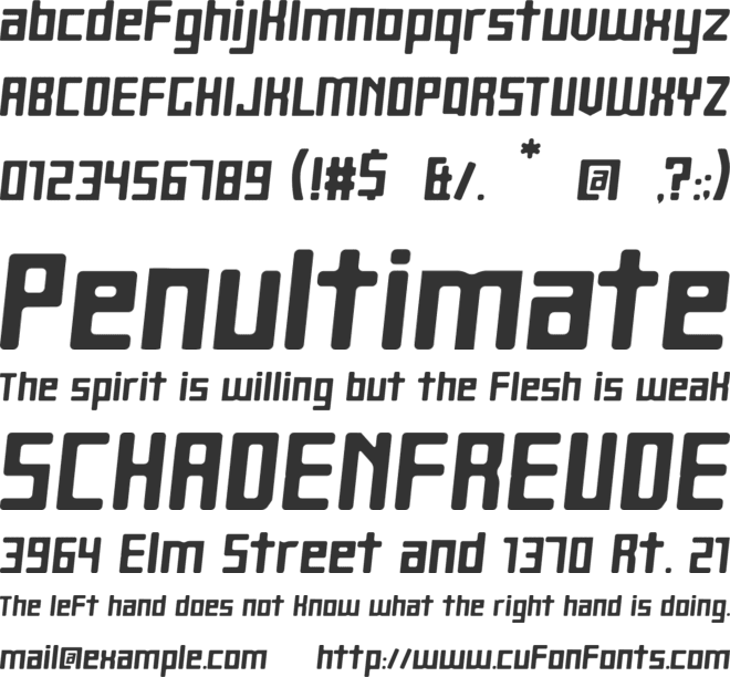 Heartbit font preview