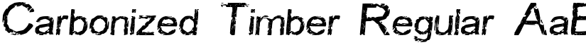 Carbonized Timber Regular font