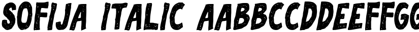 Sofija Italic font