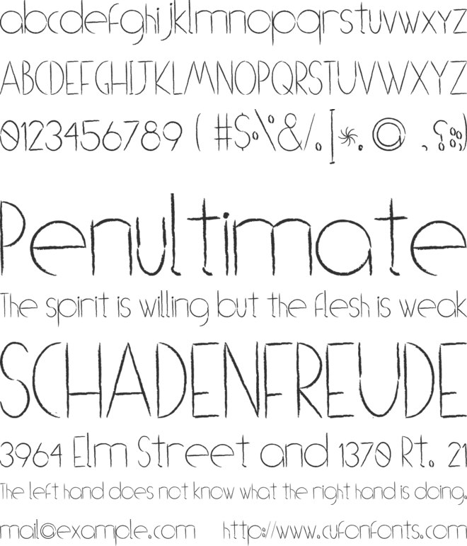 (((o))) Brushhh font preview